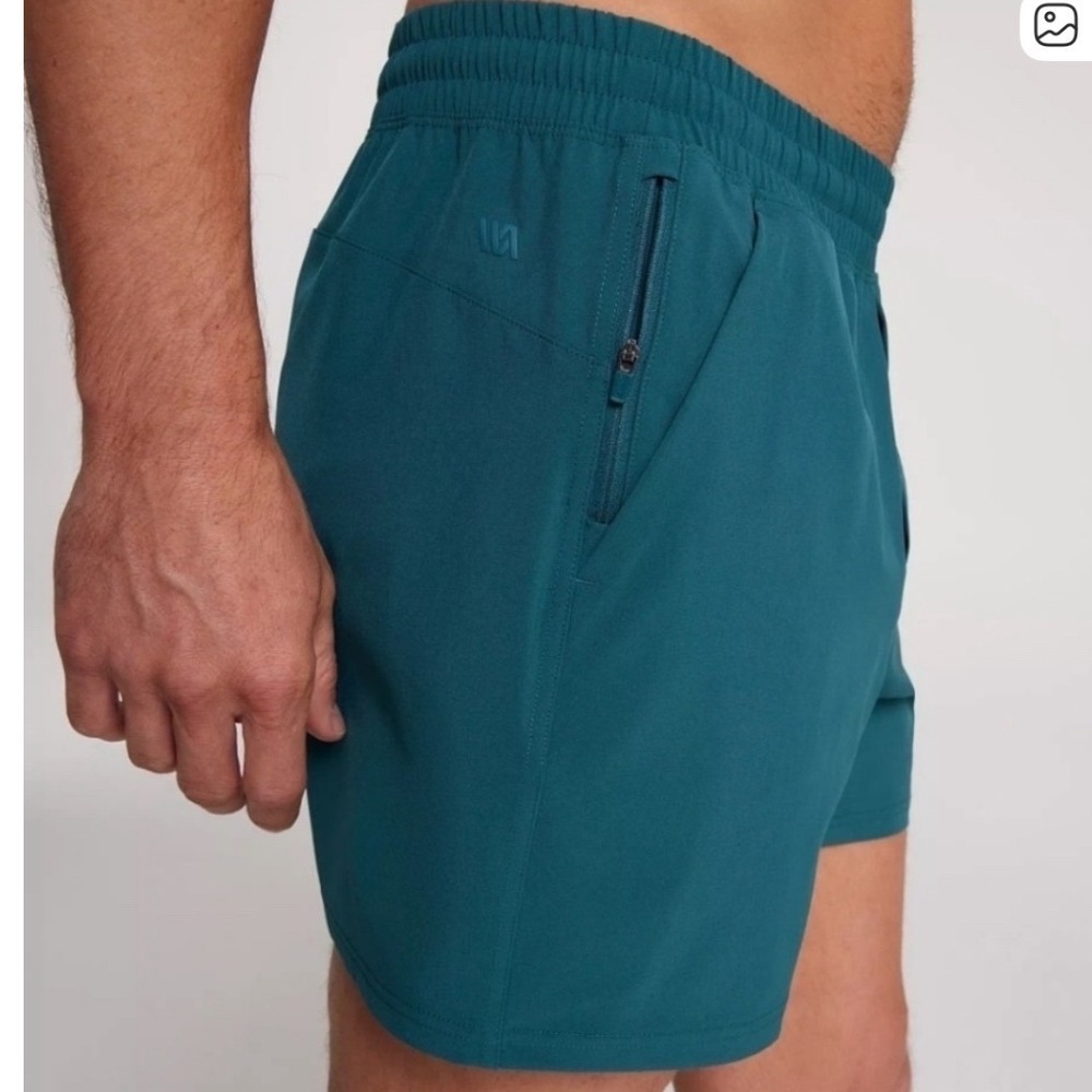 NEW VRST Mens XXL 7" All-In Short V2 Blue Green Teal Lined Activewear Training